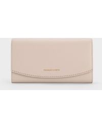 Charles & Keith - Briony Curved Flap Long Wallet - Lyst