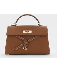 Charles & Keith - Tricha Knotted-Belt Top Handle Bag - Lyst