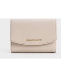 Charles & Keith - Curved Front Flap Wallet - Lyst