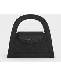Charles & Keith - Este Glittered Top Handle Bag - Lyst