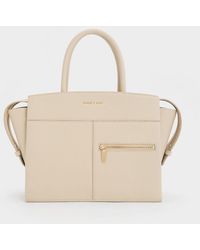 Charles & Keith - Anwen Trapeze Top Handle Bag - Lyst