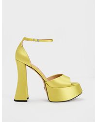 Charles & Keith - Michelle Recycled Polyester Platform Sandals - Lyst