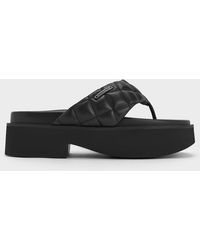 Charles & Keith - V-strap Platform Thong Sandals - Lyst