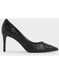 Charles & Keith - Emmy Glittered Pointed-toe Pumps - Lyst