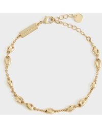 Charles & Keith - Donora Sculptural-Bead Chain Bracelet - Lyst