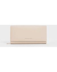 Charles & Keith - Muriel Front Flap Long Wallet - Lyst