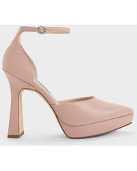 Charles & Keith - Ankle Strap D'orsay Pumps - Lyst