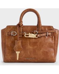 Charles & Keith - Mini Delfina Belted Tote Bag - Lyst