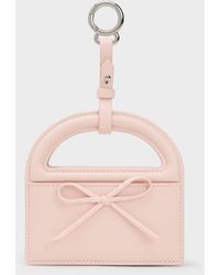 Charles & Keith - Reese Bow Top Handle Wristlet - Lyst