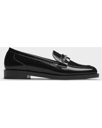 Charles & Keith - Braided-Chain Metallic-Accent Loafers - Lyst