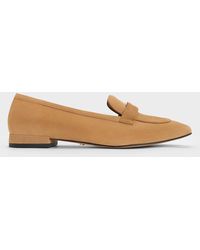 Charles & Keith - Suede Penny Square-toe Loafers - Lyst