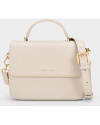 Charles & Keith - Octavia Front Flap Top Handle Bag - Lyst