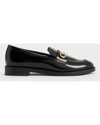 Charles & Keith - Metallic-accent Loafers - Lyst