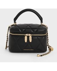Charles & Keith - Arwen Quilted Top Handle Vanity Bag - Lyst