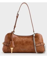 Charles & Keith - Delfina Chain Side-belt Shoulder Bag - Lyst