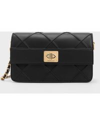 Charles & Keith - Eleni Quilted Crossbody Bag - Lyst