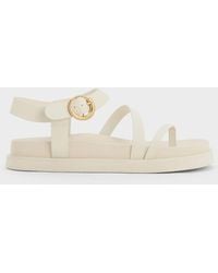 Charles & Keith - Buckled Ankle-strap Strappy Sandals - Lyst