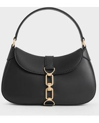 Charles & Keith - Agatha Chain-accent Hobo Bag - Lyst