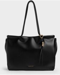 Charles & Keith - Xl Zephyr Tassel Tote Bag - Lyst