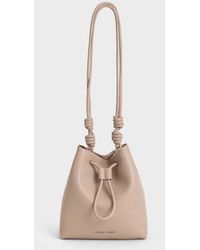Charles & Keith - Leia Knotted Bucket Bag - Lyst