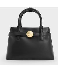 Charles & Keith - Mini Behn Belted Tote Bag - Lyst