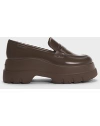 Charles & Keith - Leoi Platform Penny Loafers - Lyst