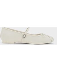 Charles & Keith - Emiko Bow Mary Jane Flats - Lyst