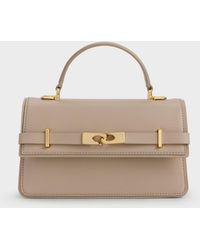 Charles & Keith - Arlet Belted Top Handle Bag - Lyst