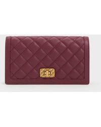 Charles & Keith - Micaela Quilted Long Wallet - Lyst