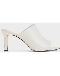 Charles & Keith - Round-toe Heeled Mules - Lyst