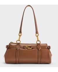 Charles & Keith - Gwynne Metallic-accent Elongated Shoulder Bag - Lyst