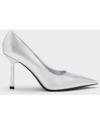 Charles & Keith - Metallic Pointed-toe Pumps - Lyst