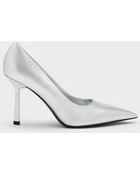 Charles & Keith - Metallic Pointed-toe Pumps - Lyst