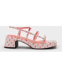Charles & Keith - Selene Flower-buckle Strappy Sandals - Lyst