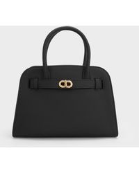 Charles & Keith - Aubrielle Belted Tote Bag - Lyst