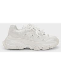 Charles & Keith - Gaskell Flower-Embellished Chunky Sneakers - Lyst