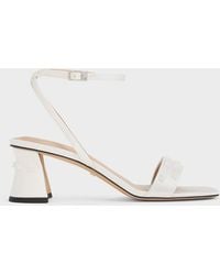 Charles & Keith - Recycled Polyester Beaded Heeled Sandals - Lyst