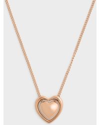 Charles & Keith - Annalise Heart Necklace - Lyst