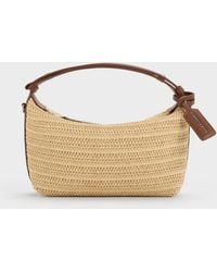 Charles & Keith - Ivette Raffia Woven Shoulder Bag - Lyst