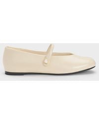 Charles & Keith - Marie Pearl Mary Jane Flats - Lyst