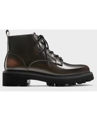 Charles & Keith - Ridged-Sole Side-Zip Combat Boots - Lyst