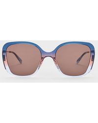 Charles & Keith - Recycled Acetate Multicoloured-frame Butterfly Sunglasses - Lyst