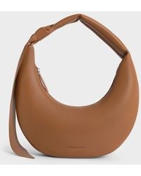 Charles & Keith - Mini Toni Knotted Crescent Hobo Bag - Lyst