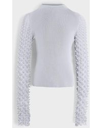 Charles & Keith - Spike Textured Long Sleeve Top - Lyst