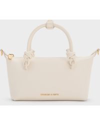 Charles & Keith - Sammie Knotted-Handle Tote Bag - Lyst