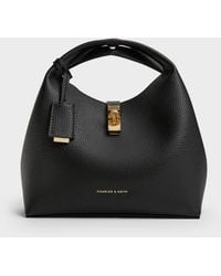 Charles & Keith - Chance Turn-lock Bucket Bag - Lyst