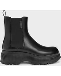Charles & Keith - Darra Ridged-Sole Ankle Boots - Lyst