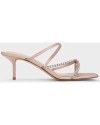 Charles & Keith - Gem-embellished Strappy Heeled Sandals - Lyst