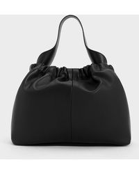 Charles & Keith - Ally Ruched Slouchy Chain-handle Bag - Lyst