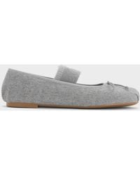 Charles & Keith - Winona Felt Mary Jane Flats - Lyst